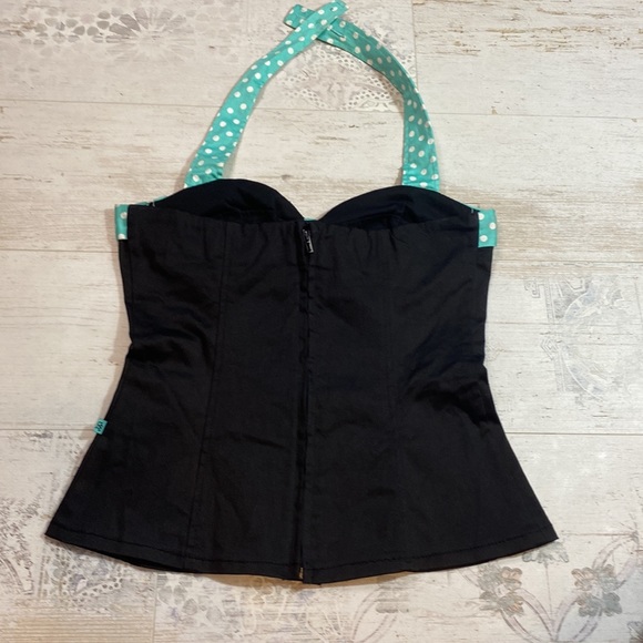 Vintage Rare Tripp NYC Pin Up Polka Dot Halter Top - Picture 5 of 9